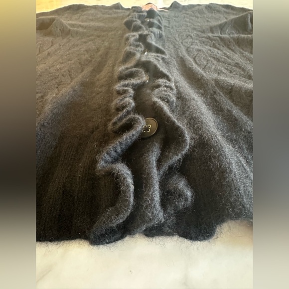 JUICY COUTURE Black Cashmere Cardigan Sweater - Women’s Size M - Picture 5 of 12